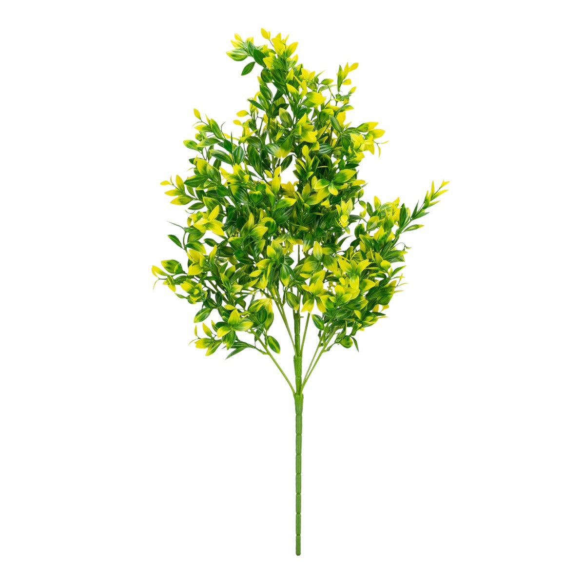 Planta decorativa artificiala, fara ghiveci, tip Buxus, Naimeed D6962, 80 cm, Galben
