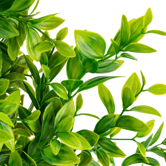 Planta decorativa artificiala, fara ghiveci, tip Buxus, Naimeed D6962, 80 cm, Verde