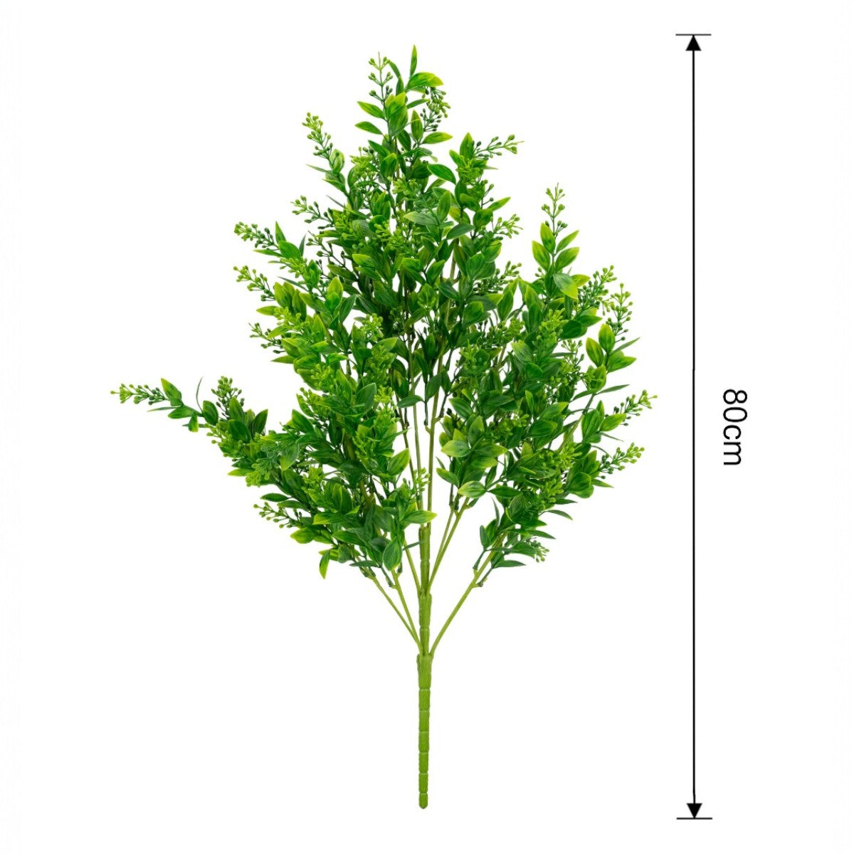 Planta decorativa artificiala,fara ghiveci, tip Buxus, Naimeed D6964, 80 cm, Verde