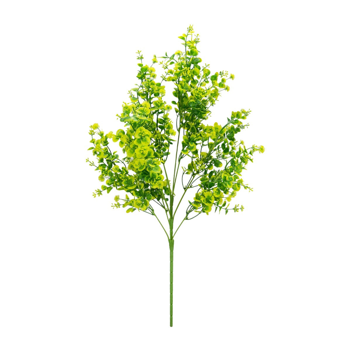 Planta decorativa artificiala, fara ghiveci, tip Buxus, Naimeed D6965, 80 cm, Galben
