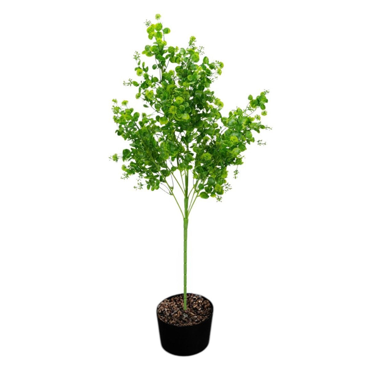 Planta decorativa artificiala, fara ghiveci, tip Buxus, Naimeed D6965, 80 cm, Verde