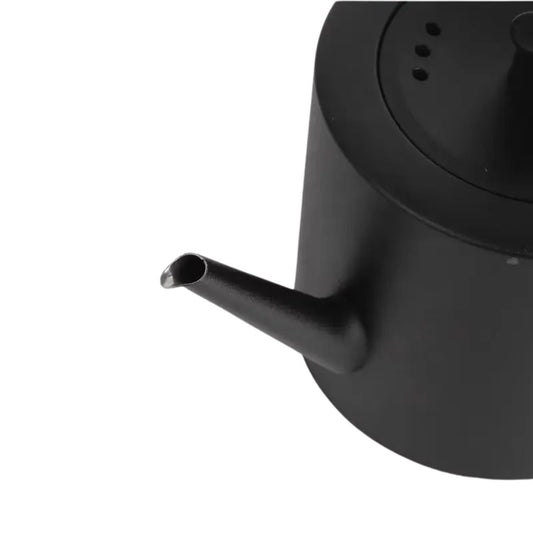 Ceainic cu capac, design elegant, otel inoxidabil/plastic, 1500ml, 22x21x13cm, Naimeed D6977, Negru