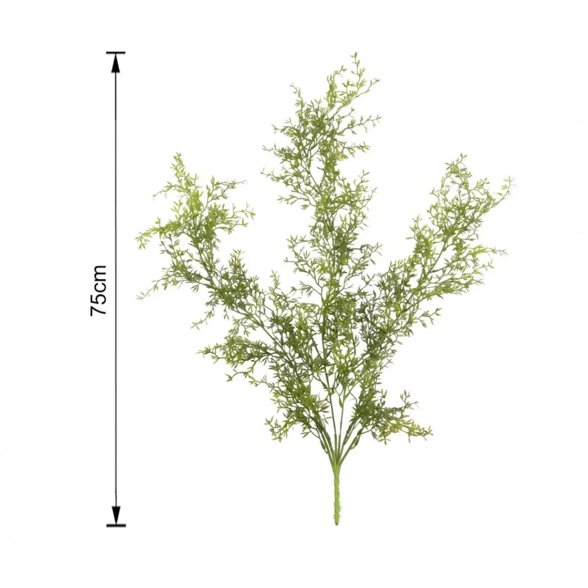 Set 2 plante artificiale curgatoare, 7 fire, lungime 75cm, Naimeed D7013, Verde inchis - 221.ro