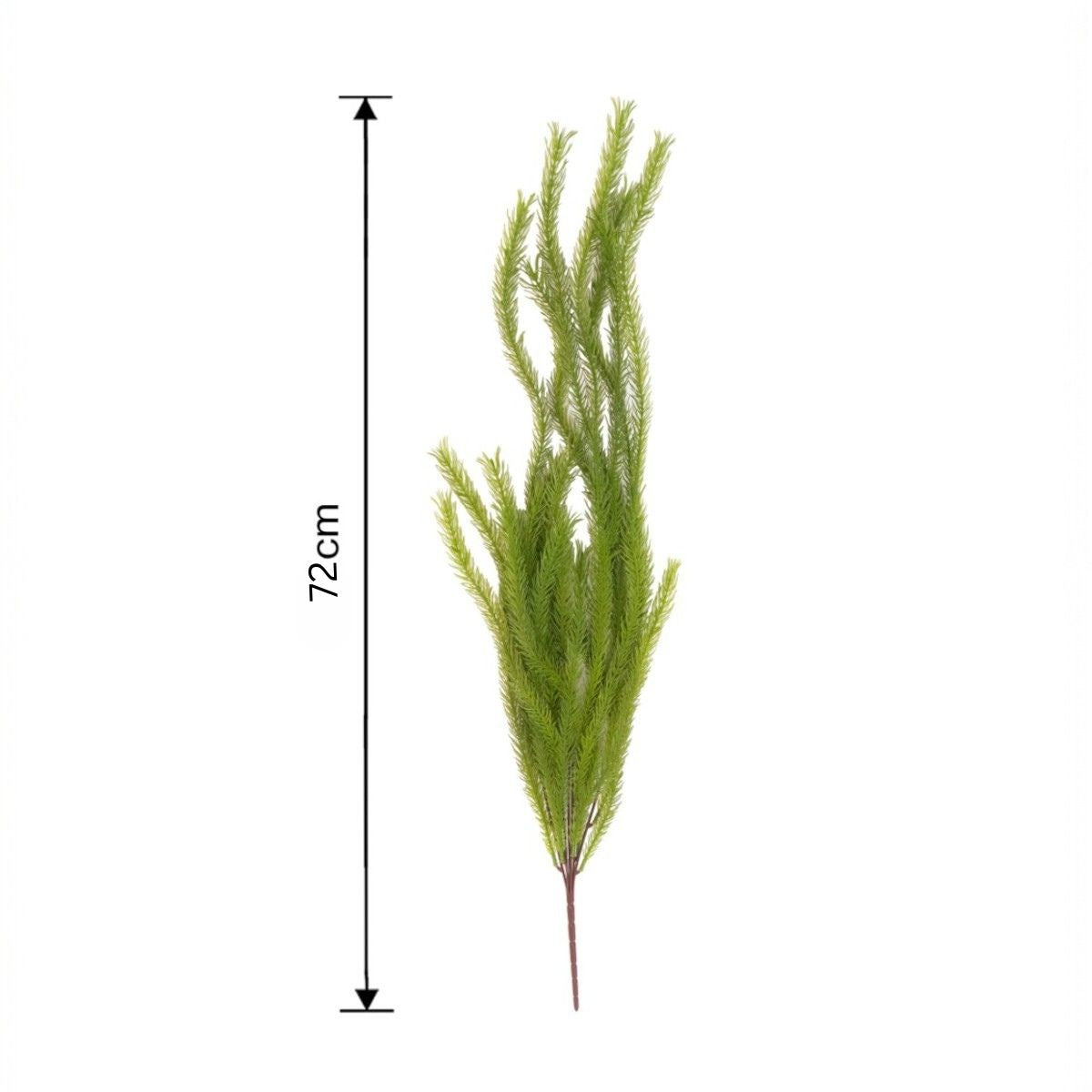 Set 2 plante artificiale curgatoare, 7 fire, lungime 72cm, Naimeed D7015, Verde