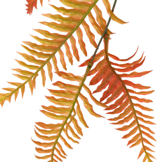 Set 2 plante artificiale curgatoare, 5 fire, lungime 85cm, Naimeed D7019, Rosu