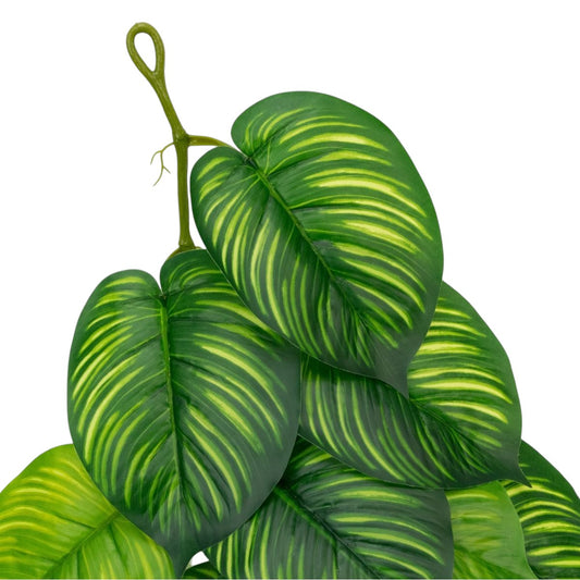 Ghirlanda artificiala cu 28 frunze, tip Epipremnum, Naimeed D7020, 1.7m, Verde inchis