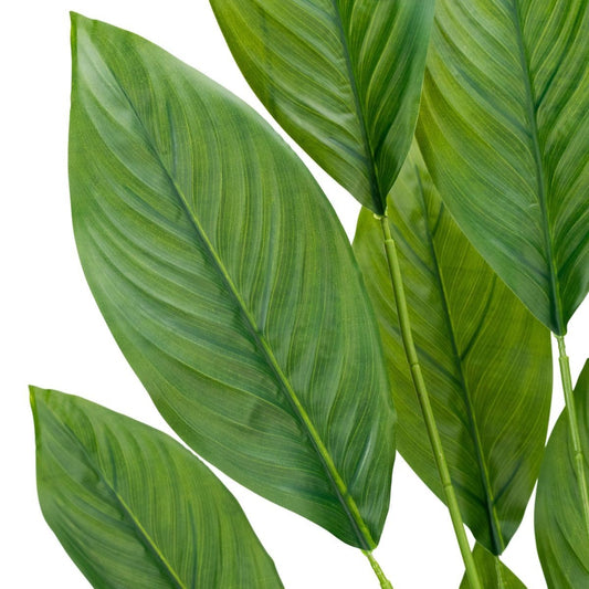 Planta decorativa artificiala, fara ghiveci, tip Spathiphyllum, Naimeed D7026, 90 cm, Verde