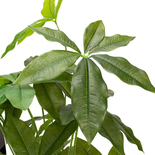 Planta decorativa artificiala, fara ghiveci, tip Pachira, Naimeed D7027, 90 cm, Verde - 221.ro