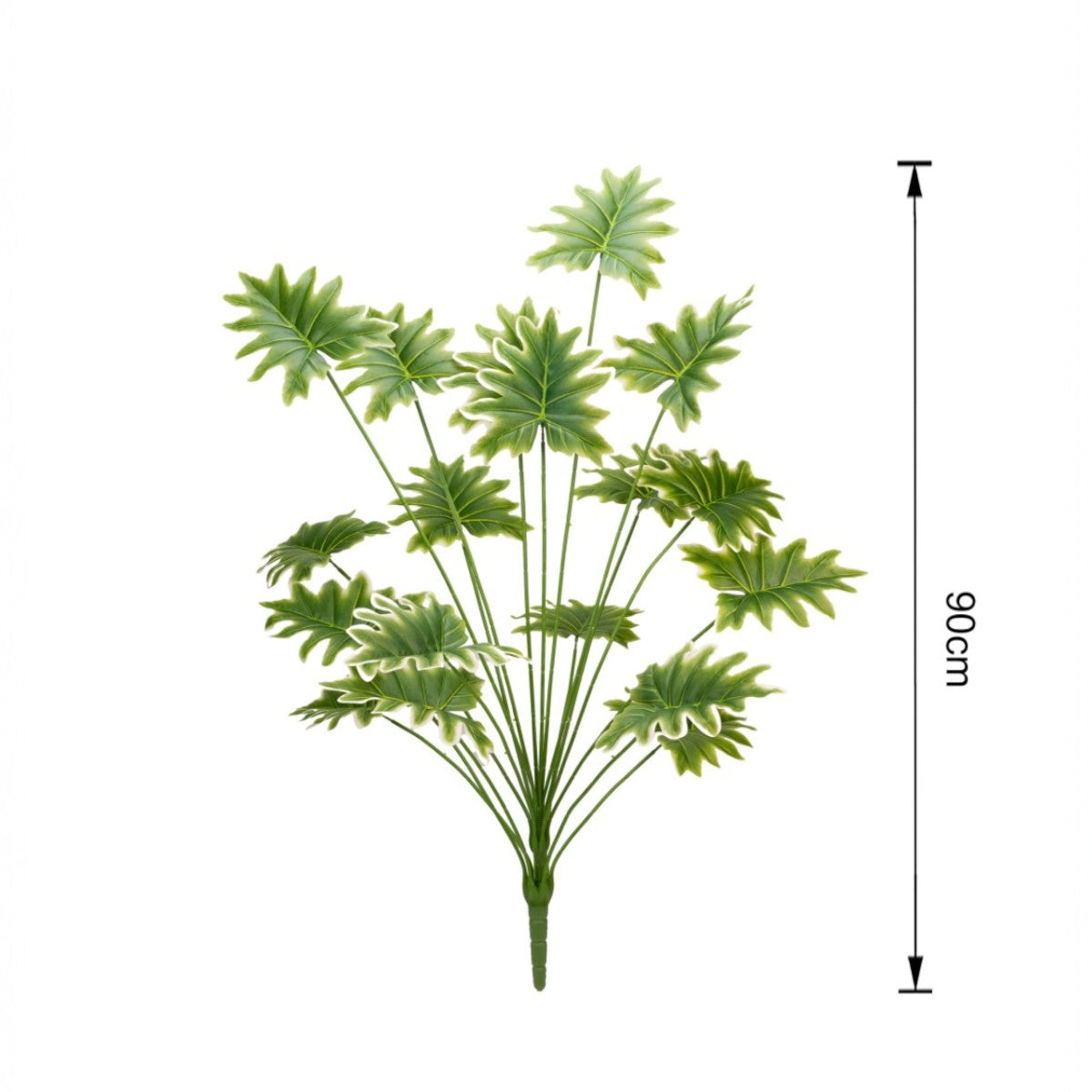 Planta decorativa artificiala, fara ghiveci, tip Philodendron , Naimeed D7028, 90 cm, Verde