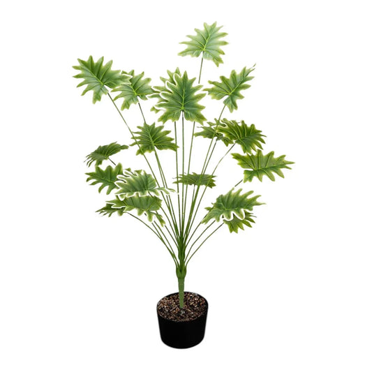 Planta decorativa artificiala, fara ghiveci, tip Philodendron , Naimeed D7028, 90 cm, Verde - 221.ro