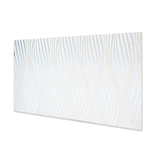 Set 6 panouri decorative autoadezive cu folie de aluminiu, efect marmura, suprafata acoperita 1.08 m², Naimeed D7108, 60x30 cm, Gri deschis - 221.ro