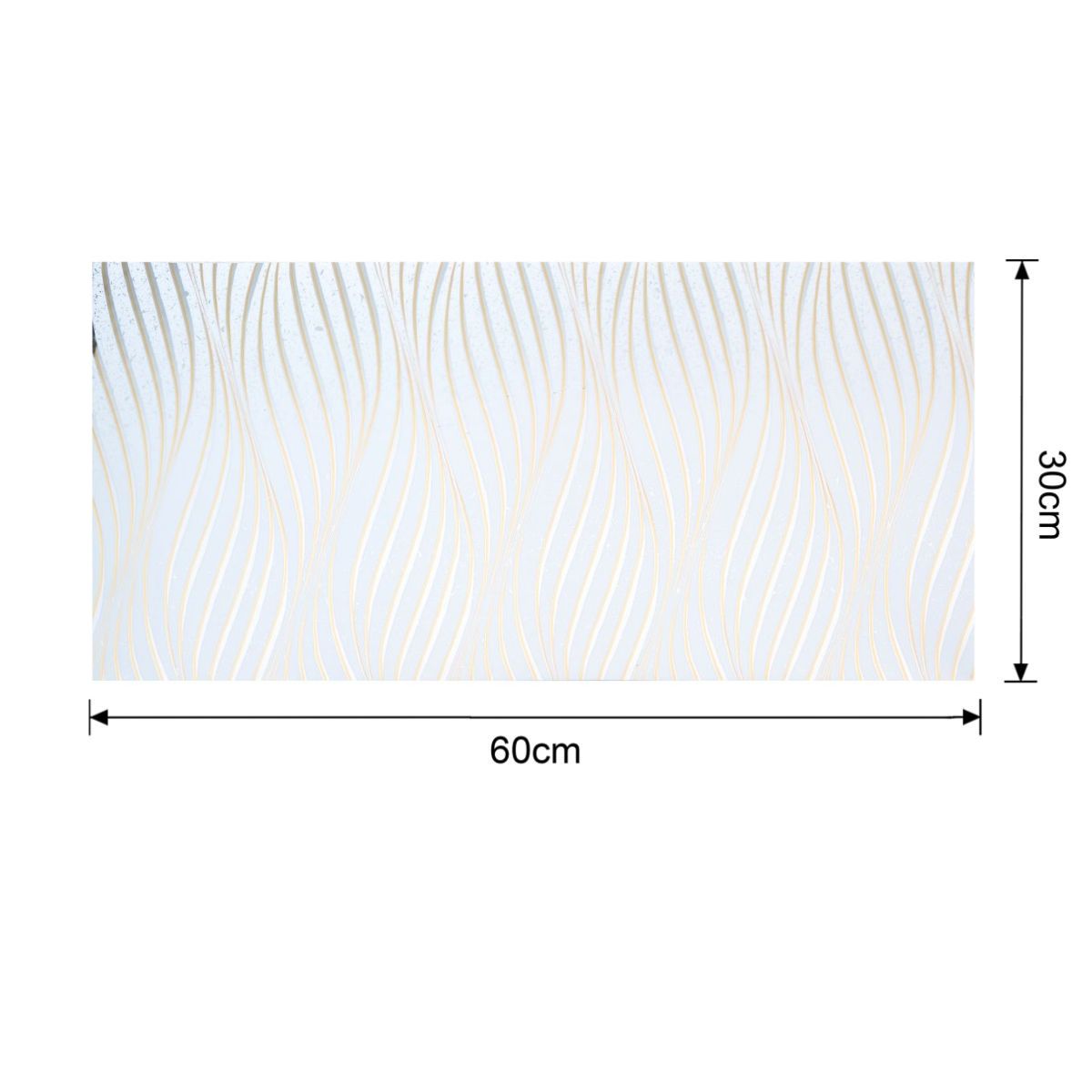 Set 6 panouri decorative autoadezive cu folie de aluminiu, efect marmura, suprafata acoperita 1.08 m², Naimeed D7108, 60x30 cm, Gri deschis