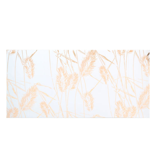 Set 6 panouri decorative autoadezive cu folie de aluminiu, efect marmura, suprafata acoperita 1.08 m², Naimeed D7109, 60x30 cm, Alb