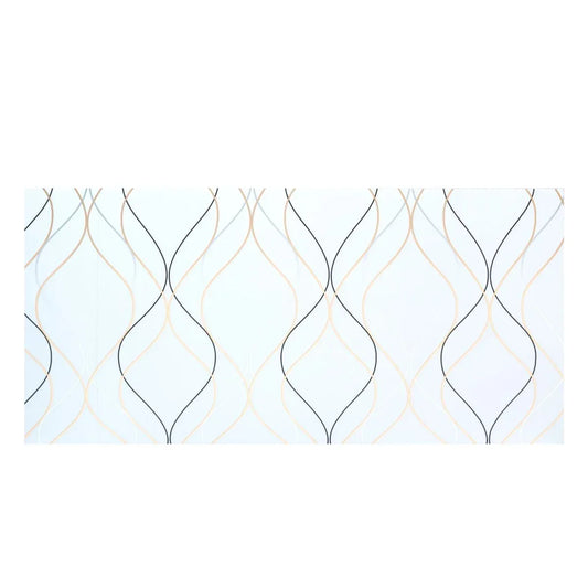 Set 6 panouri decorative autoadezive cu folie de aluminiu, efect marmura, suprafata acoperita 1.08 m², Naimeed D7110, 60x30 cm, Alb - 221.ro