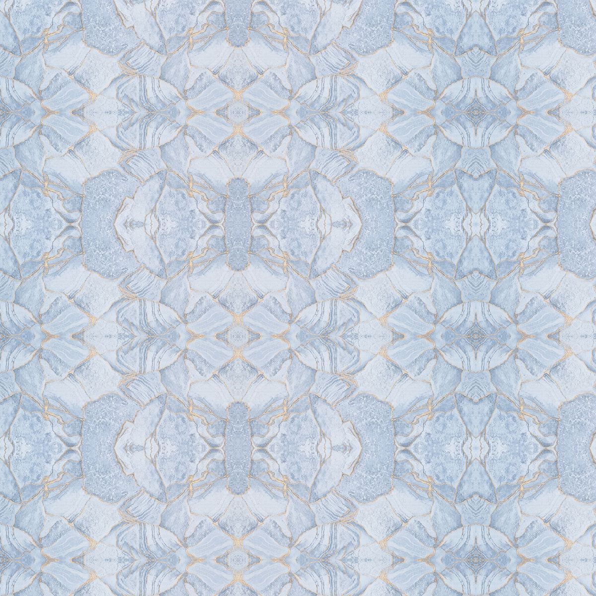 Set 6 panouri decorative autoadezive cu folie de aluminiu, efect marmura, suprafata acoperita 1.08 m², Naimeed D7112, 60x30 cm, Albastru