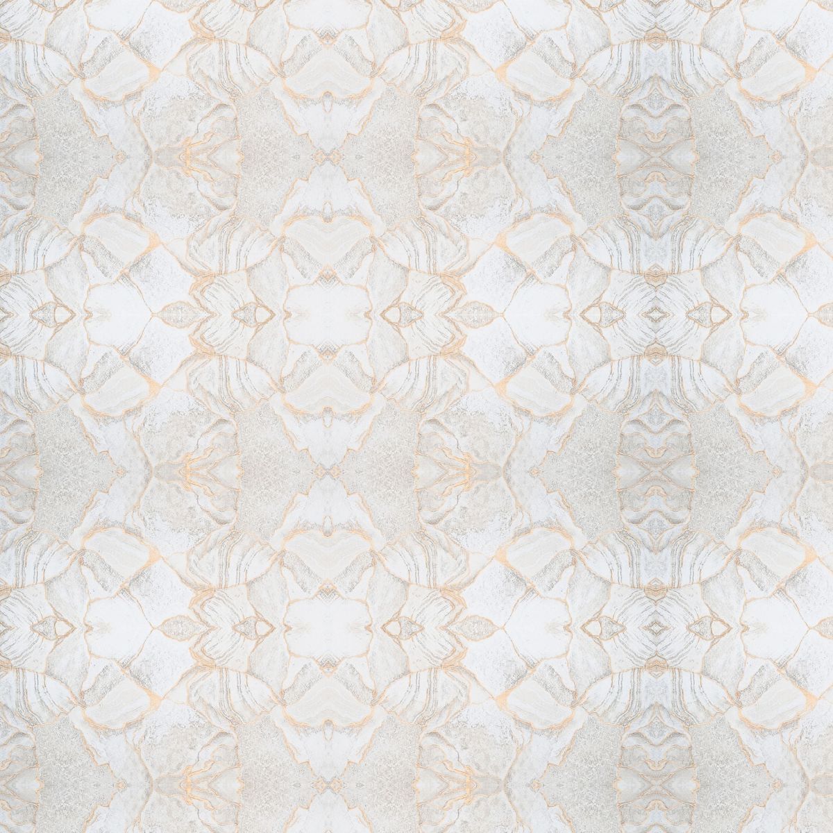 Set 6 panouri decorative autoadezive cu folie de aluminiu, efect marmura, suprafata acoperita 1.08 m², Naimeed D7113, 60x30 cm, Bej/Gri