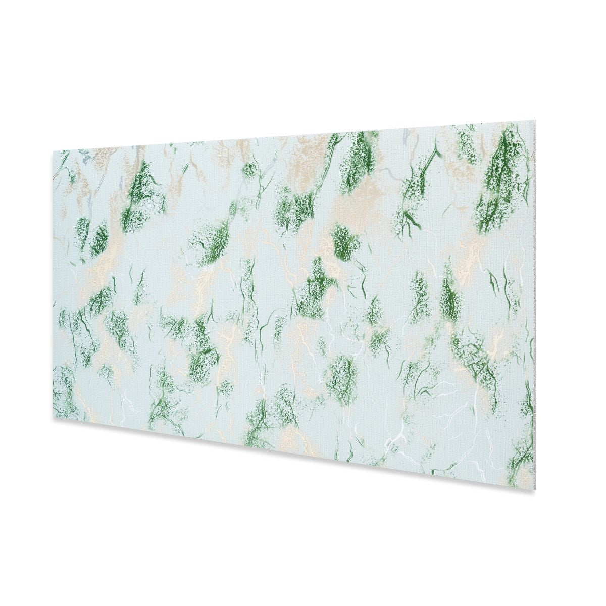 Set 6 panouri decorative autoadezive cu folie de aluminiu, efect marmura, suprafata acoperita 1.08 m², Naimeed D7117, 60x30 cm, Verde