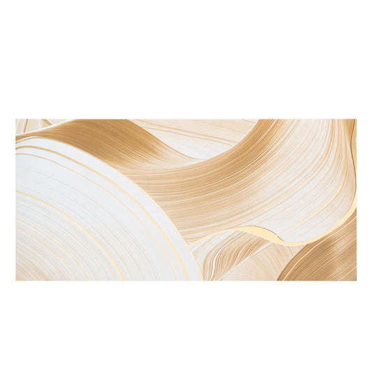 Set 6 panouri decorative autoadezive cu folie de aluminiu, efect marmura, suprafata acoperita 1.08 m², Naimeed D7119, 60x30 cm, Crem