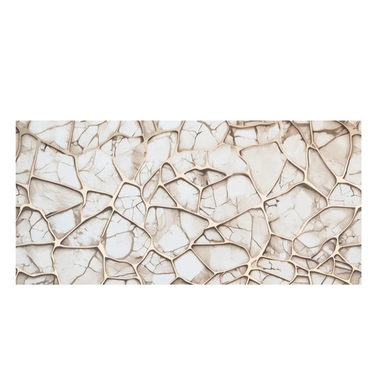 Set 6 panouri decorative autoadezive cu folie de aluminiu, efect marmura, suprafata acoperita 1.08 m², Naimeed D7120, 60x30 cm, Bej - 221.ro