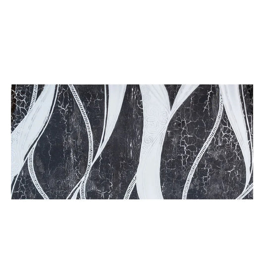 Set 6 panouri decorative autoadezive cu folie de aluminiu, efect marmura, suprafata acoperita 1.08 m², Naimeed D7132, 60x30 cm, Negru - 221.ro