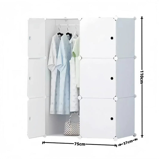 Dulap Modular, 6 Usi, D7152, Alb - 221.ro