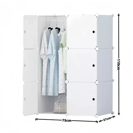 Dulap Modular, 6 Usi, D7152, Alb - 221.ro