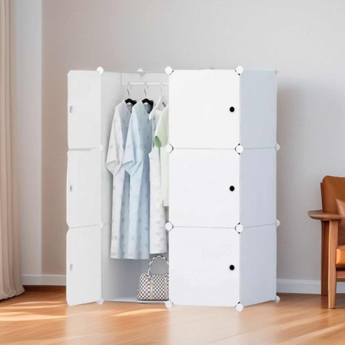 Dulap Modular, 6 Usi, D7152, Alb