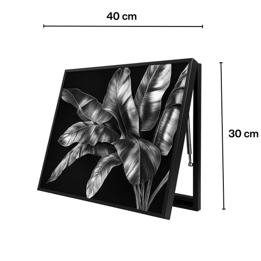 Capac tablou pentru contor electric, Naimeed D7257, mascare tablou electric, design modern si elegant, 30x40x4 cm, rama neagra