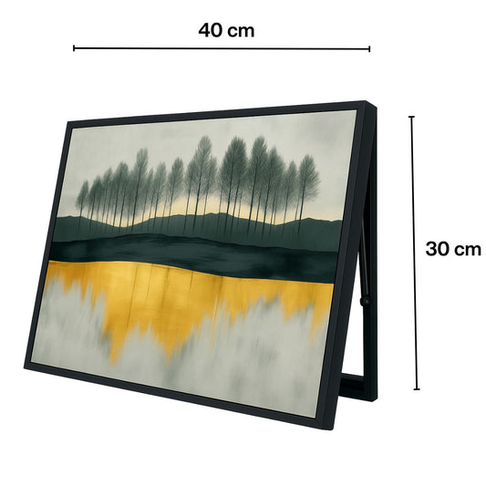 Capac tablou pentru contor electric, Naimeed D7258, mascare tablou electric, design modern si elegant, 30x40x4 cm, rama neagra