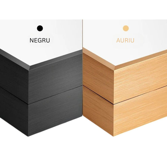 Capac tablou pentru contor electric, Naimeed D7233, mascare tablou electric, design modern si elegant, 40x50x3,8cm, rama aurie