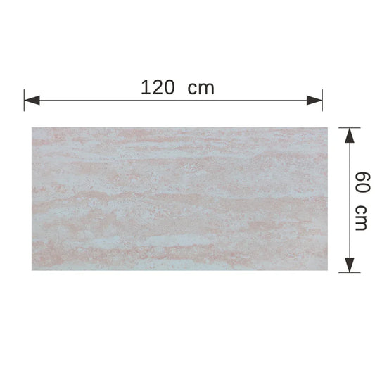 Panou decorativ din praf de piatra, Naimeed D7311, flexibil, ignifug, strat protector ceramic, rezistent la razele UV, 120x60x0.2 cm, bej rozaliu - 221.ro