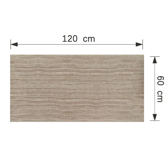 Panou decorativ din praf de piatra, Naimeed D7312, flexibil, ignifug, strat protector ceramic, rezistent la razele UV, 120x60x0.2 cm, cappuccino - 221.ro