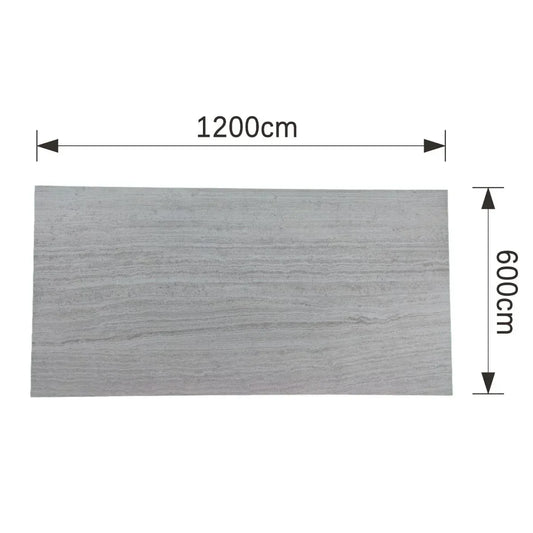 Panou decorativ din praf de piatra, Naimeed D7314, flexibil, ignifug, strat protector ceramic, rezistent la razele UV, 120x60x0.2 cm, cenusiu - 221.ro