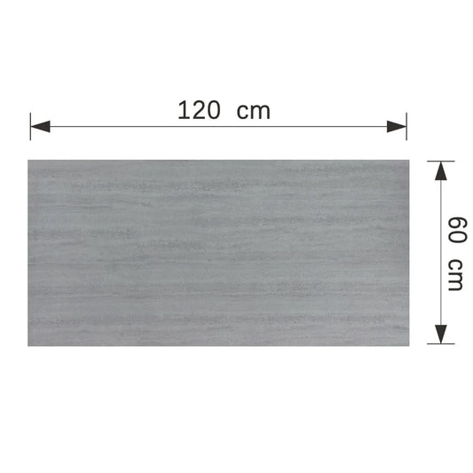 Panou decorativ din praf de piatra, Naimeed D7315, flexibil, ignifuge, strat protector ceramic, rezistente la razele UV, 120x60x0.2 cm, cenusiu pal - 221.ro