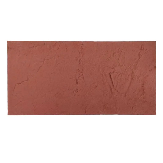 Set 10 panouri decorative din praf de piatra, Naimeed D7318, flexibile, ignifuge, strat protector ceramic, rezistente la razele UV, 120x60x0.2 cm, rosu caramiziu - 221.ro