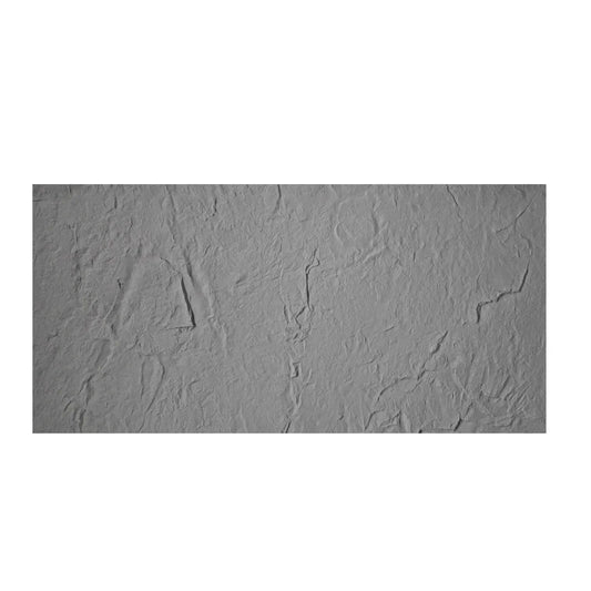 Set 12 panouri decorative din praf de piatra, Naimeed D7319, flexibile, ignifuge, strat protector ceramic, rezistente la razele UV, 120x60x0.2 cm, gri deschis - 221.ro