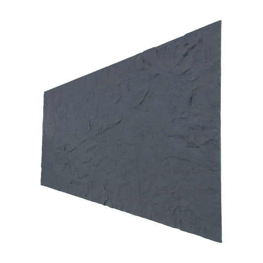 Panou decorativ din praf de piatra, Naimeed D7320, flexibil, ignifug, strat protector ceramic, rezistent la razele UV, 120x60x0.2 cm, gri inchis