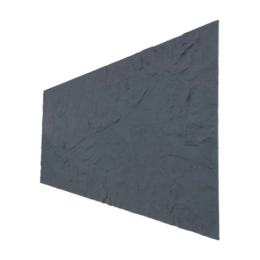 Panou decorativ din praf de piatra, Naimeed D7320, flexibil, ignifug, strat protector ceramic, rezistent la razele UV, 120x60x0.2 cm, gri inchis - 221.ro