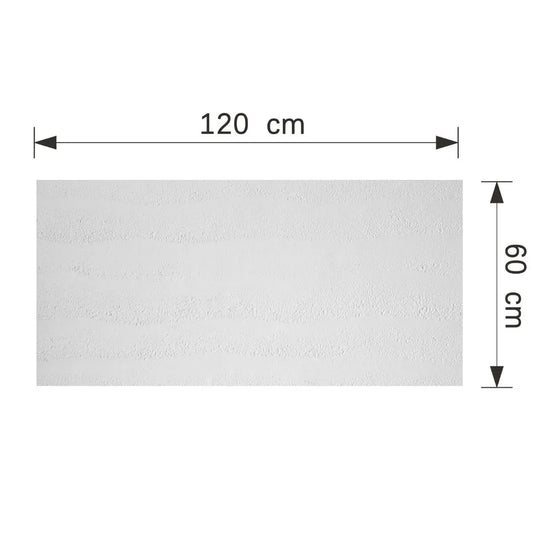 Panou decorativ din praf de piatra, Naimeed D7321,flexibil, ignifug, strat protector ceramic, rezistent la razele UV, 120x60x0.2 cm, alb - 221.ro