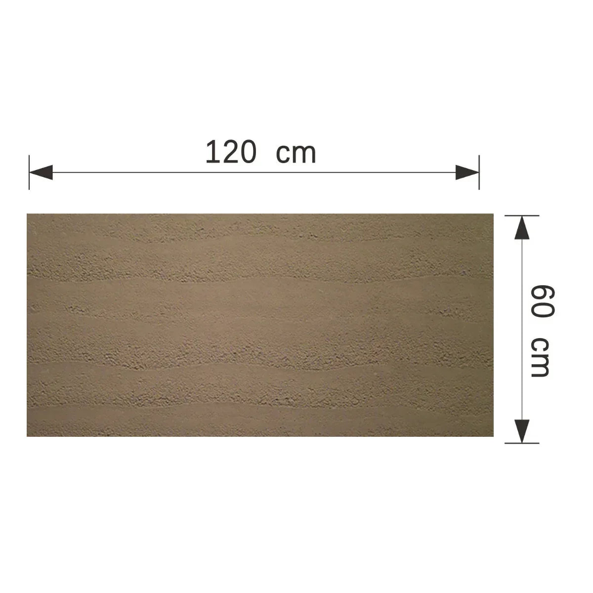 Set 16 panouri decorative din praf de piatra, Naimeed D7323, flexibile, ignifuge, strat protector ceramic, rezistente la razele UV, 120x60x0.2 cm, maro - 221.ro