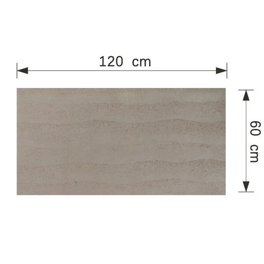Panou decorativ din praf de piatra, Naimeed D7325, flexibil, ignifug, strat protector ceramic, rezistent la razele UV, 120x60x0.2 cm, maro deschis - 221.ro