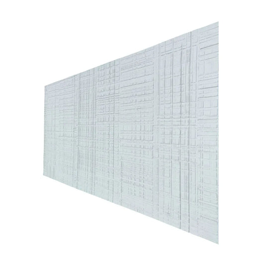 Panou decorativ din praf de piatra, Naimeed D7326, flexibil, ignifug, strat protector ceramic, rezistent la razele UV, 120x60x0.2 cm, alb - 221.ro