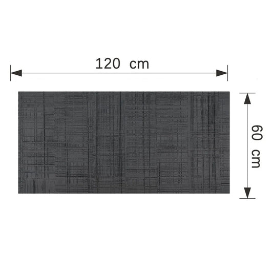 Panou decorativ din praf de piatra, Naimeed D7330, flexibil, ignifug, strat protector ceramic, rezistent la razele UV, 120x60x0.2 cm, gri antracit - 221.ro