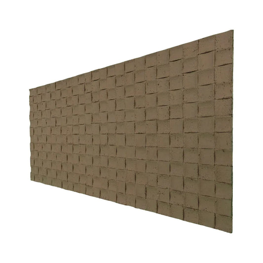 Set 6 panouri decorative din praf de piatra, Naimeed D7341, flexibile, ignifuge, strat protector ceramic, rezistente la razele UV, 120x60x0.2 cm, maro deschis - 221.ro