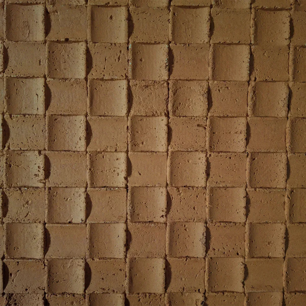 Panou decorativ din praf de piatra, Naimeed D7342, flexibil, ignifug, strat protector ceramic, rezistent la razele UV, 120x60x0.2 cm, rosu caramiziu - 221.ro