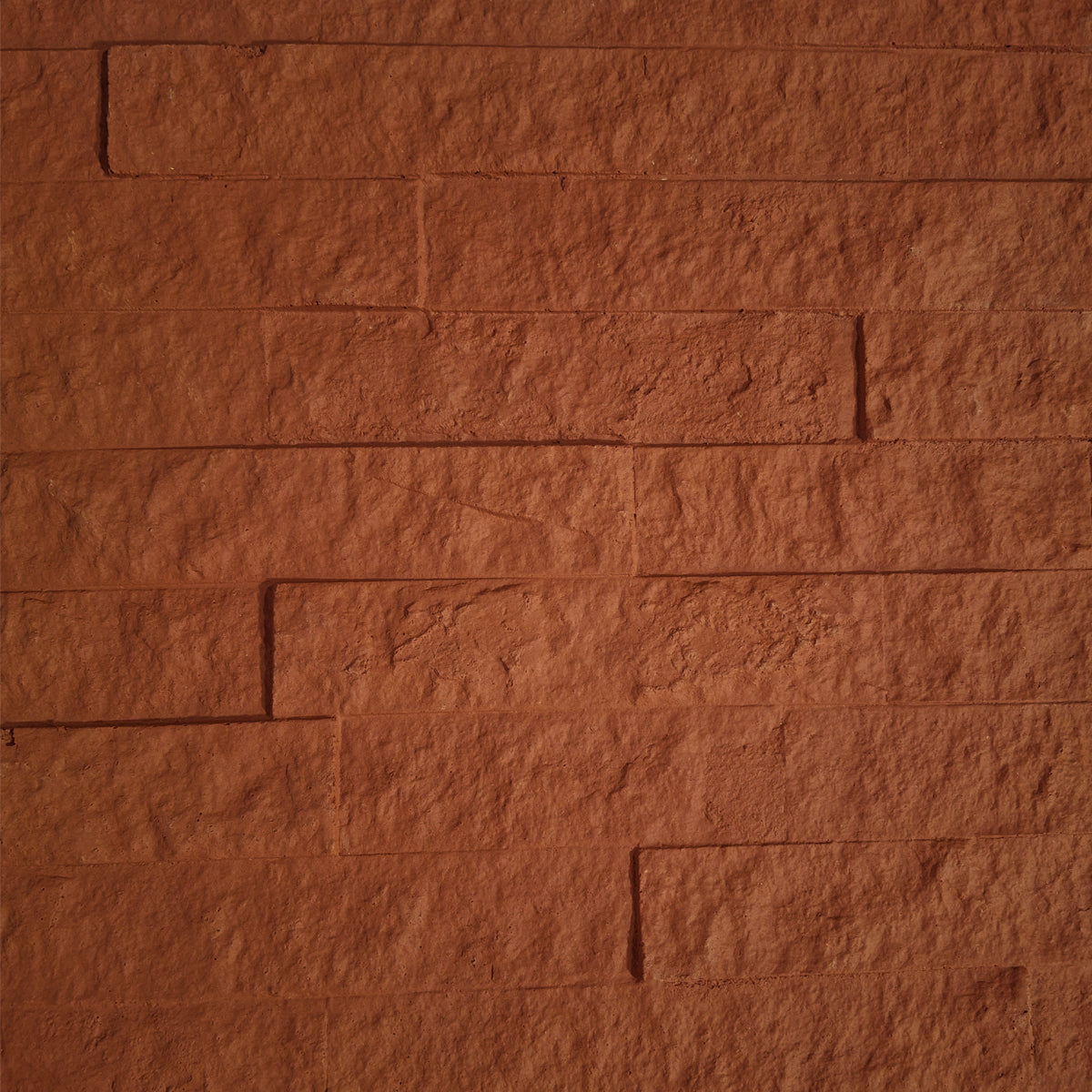 Panou decorativ din praf de piatra, Naimeed D7352, flexibil, ignifug, strat protector ceramic, rezistent la razele UV, 120x60x0.2 cm, rosu caramiziu