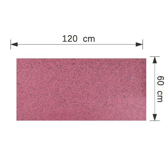 Panou decorativ din praf de piatra, Naimeed D7355, flexibil, ignifug, strat protector ceramic, rezistent la razele UV, 120x60x0.2 cm, granit roscat - 221.ro