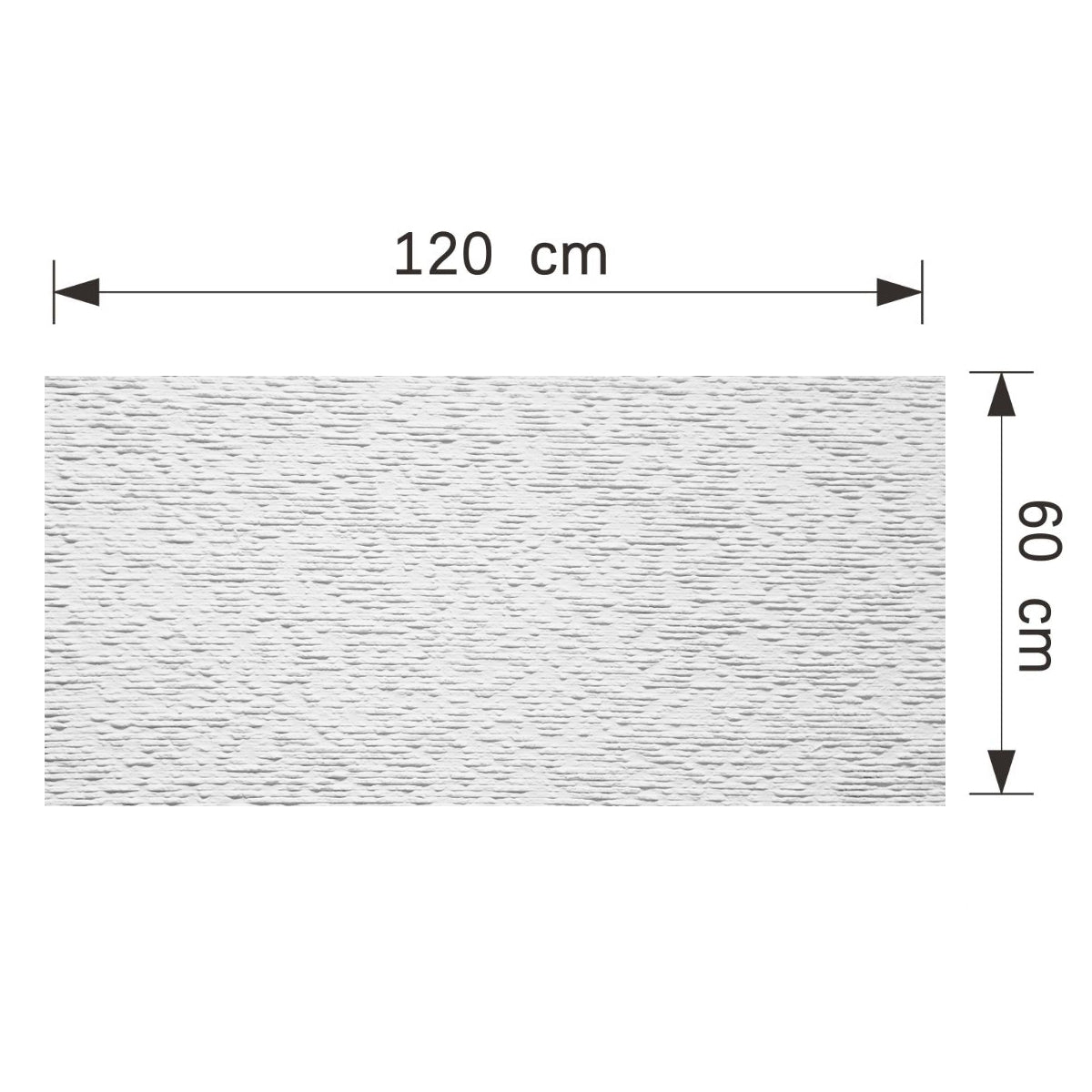 Set 12 panouri decorative din praf de piatra, Naimeed D7356, flexibile, ignifuge, strat protector ceramic, rezistente la razele UV, 120x60x0.2 cm, alb