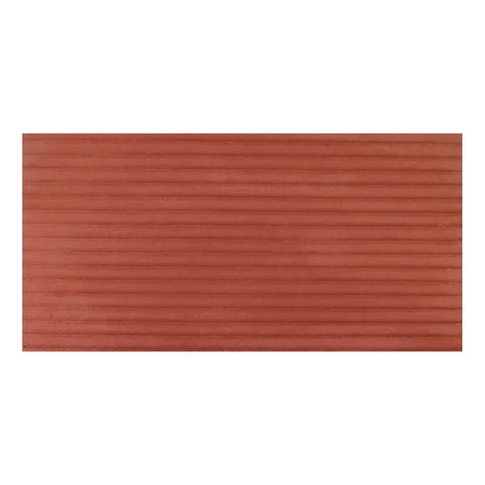 Set 12 panouri decorative din praf de piatra, Naimeed D7361, flexibile, ignifuge, strat protector ceramic, rezistente la razele UV, 120x60x0.2 cm, rosu caramiziu - 221.ro