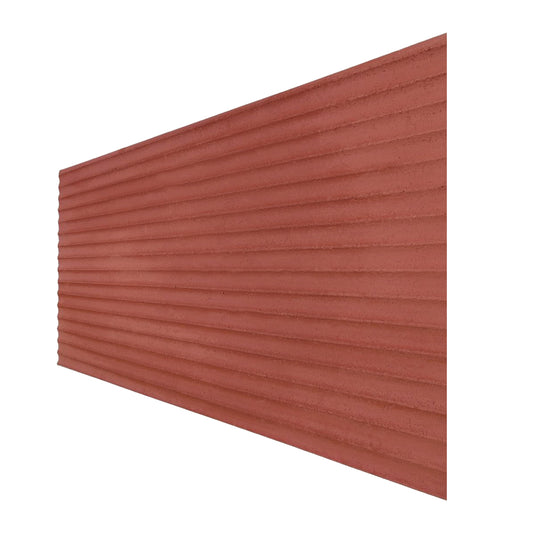 Panou decorativ din praf de piatra, Naimeed D7361, flexibil, ignifug, strat protector ceramic, rezistent la razele UV, 120x60x0.2 cm, rosu caramiziu